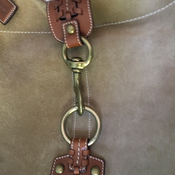 Coach Soho Slim Brown Suede Fringed Duffle Bag - Picture 4 of 15